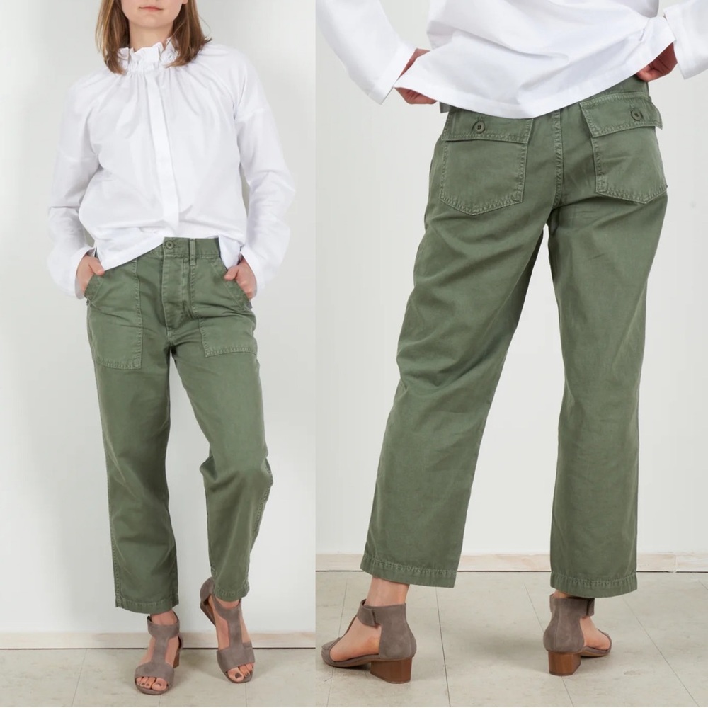 Amo Ranger Relaxed Cargo Pant Size 25 Surplus Army Green